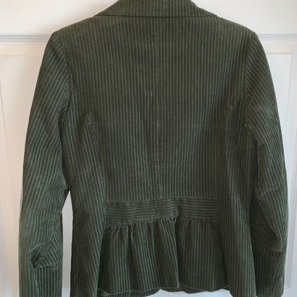 Hongyulang Green Corduroy Jacket w/Elbow Patches - Picture 5 of 7